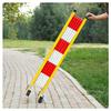 Retractable Folding Traffic Barrier, Double-Folding Safety Gate, Expandable Steel Accordion Barrier for Hospital Crowd Control view 2