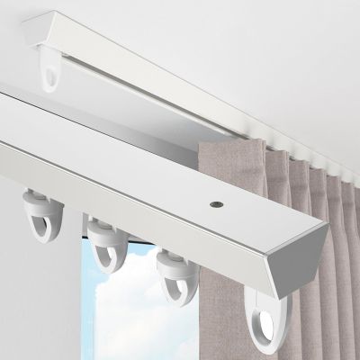 Ultrathin Curtain Track, 1.8 m, Quiet Aluminum Ceiling Track, White