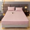 TYYUETY Quilted Mattress Protector with Zipper, Pink, 160 x 200 + 21 cm view 3