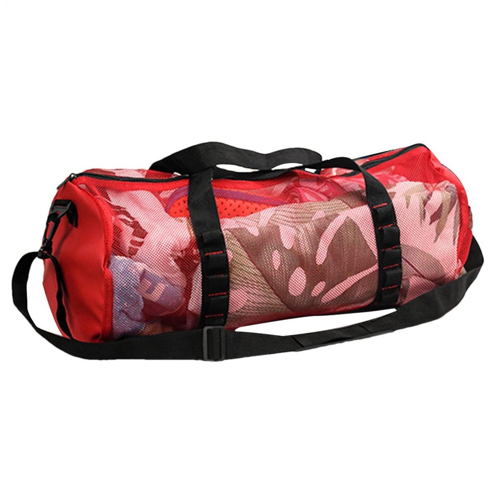 JIEBWCHA Waterproof Foldable Mesh Gym Bag