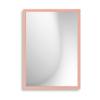 Infantasie "Claudia" Wall Mirror 50 x 70 cm, Pastel Pink, Wooden Frame, Mounting Hardware Included view 1