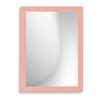 Infantasie "Claudia" Wall Mirror 50 x 70 cm, Pastel Pink, Wooden Frame, Mounting Hardware Included view 3