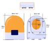 Wttfc Family Toilet Seat with Child Seat, Soft-Close, Adjustable Hinge, D-Shape, Yellow view 2