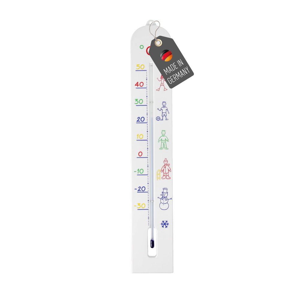 Lantelme Kids' Room Thermometer, 41 cm, -40°C to 50°C, Analog