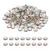 PATIKIL 4mm Rondelle Spacer Beads, 200 Crystal Rhinestone Beads for Jewelry Making, DIY Bracelets and Necklaces, Silver/Multicolor view 1
