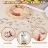 PATIKIL 4mm Rondelle Spacer Beads, 200 Crystal Rhinestone Beads for Jewelry Making, DIY Bracelets and Necklaces, Silver/Multicolor view 3