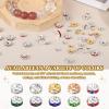 PATIKIL 4mm Rondelle Spacer Beads, 200 Crystal Rhinestone Beads for Jewelry Making, DIY Bracelets and Necklaces, Silver/Multicolor view 4