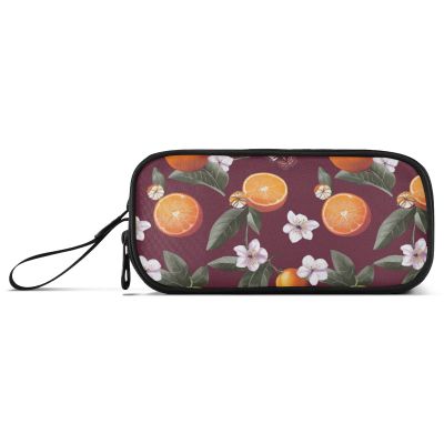Large-Capacity Pencil Case for Kids, Funny Mandarin Design