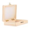 Microscope Slide Storage Box, 15-Piece Wooden Box for Laboratory Work view 1