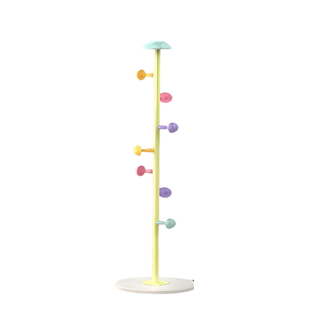 Generic Yellow Mushroom-Shaped Coat Rack