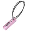 M METERXITY Door Locks for Outdoor Fences, 11.81 in Heavy-Duty Steel Cable, Keyless 4-Digit Combination Lock for Cabinets/Snowboards/Bicycles/Lockers, Resettable [Pink] view 1