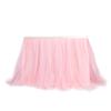 Wisafory Romantic Tulle Mesh Table Skirt, Light Blue, 75 x 100 cm view 2