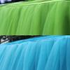 Wisafory Romantic Tulle Mesh Table Skirt, Light Blue, 75 x 100 cm view 4