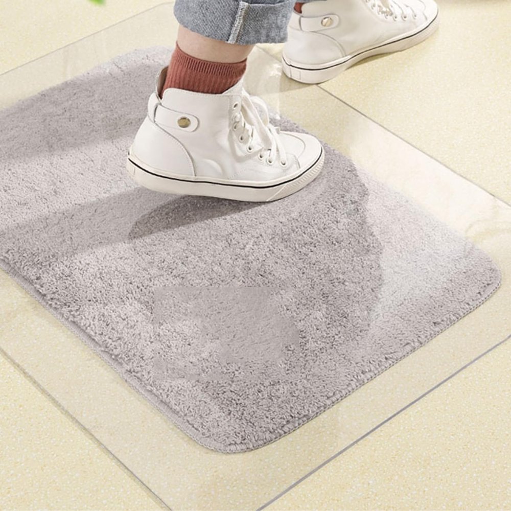 Clear PVC Chair Mat for Hard Floors, 1.5 mm, 35.43 x 43.30 in