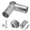 TOPBATHY 4-Pack Stainless Steel Fence Clamps, 25 mm 90-Degree L-Shaped Pipe Connectors view 4