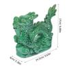 MAGICLULU Green Ceramic Dragon Table Figurine view 2