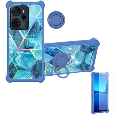 Aroepurt Case Compatible with Vocal V2 Pro, Phone Protection Cover with 9H HD Tempered Glass Screen Protector, PC + Silicone Stand, IMDL-LS