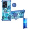 Aroepurt Case Compatible with Vocal V2 Pro, Phone Protection Cover with 9H HD Tempered Glass Screen Protector, PC + Silicone Stand, IMDL-LS view 1