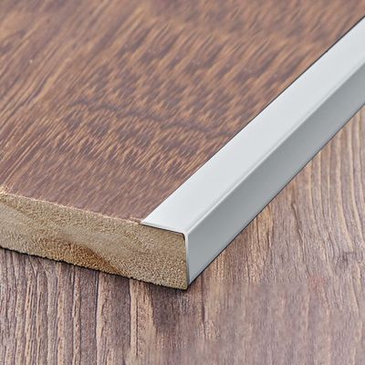 MYRDBT Self-Adhesive Carpet Trim, Metal Stair Edge Transition Strip, Cuttable, 36"/45.5"
