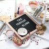 Interchangeable Felt Letter Board with Rustic Wooden Frame view 2
