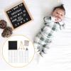 Interchangeable Felt Letter Board with Rustic Wooden Frame view 3