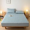TYYUETY Zippered Mattress Cover, Customizable Size, Warm and Comfortable, Extra-Soft, Cyan, 80 x 200 + 30 cm view 2