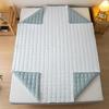 TYYUETY Zippered Mattress Cover, Customizable Size, Warm and Comfortable, Extra-Soft, Cyan, 80 x 200 + 30 cm view 4