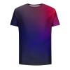Men's Casual Crew-Neck Gradient T-Shirt, Digital Watch (Z3-Purple, XXXL) view 4