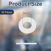 QUARKZMAN 30-Pack M8 Silicone Flat Washers, 8 mm ID x 15 mm OD x 2 mm Thick, White view 2