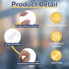 QUARKZMAN 30-Pack M8 Silicone Flat Washers, 8 mm ID x 15 mm OD x 2 mm Thick, White view 3