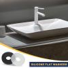 QUARKZMAN 30-Pack M8 Silicone Flat Washers, 8 mm ID x 15 mm OD x 2 mm Thick, White view 4