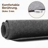 XXL Felt Desk Mat Mouse Pad, Dark Gray, 90 x 43 cm, 3 mm Thick view 3
