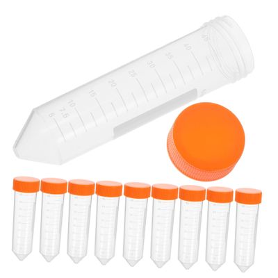 JECOMPRIS 50 mL PP Centrifuge Tubes with Screw Caps, 50-Pack