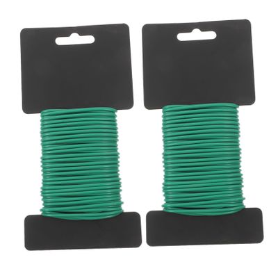 TOYANDONA Reusable Green Plant Ties, TPR, Soft and Flexible, 2 Rolls