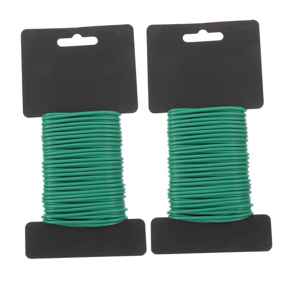 TOYANDONA Reusable Green Plant Ties, TPR, Soft and Flexible, 2 Rolls