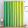 zcwl Green and Yellow Ombre Blackout Curtains with Grommets, 2-Piece Set, 300 x 140 cm view 1