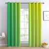 zcwl Green and Yellow Ombre Blackout Curtains with Grommets, 2-Piece Set, 300 x 140 cm view 2