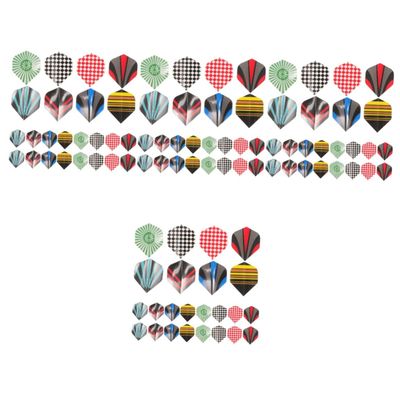 TOYANDONA 96-Piece PET Dart Flights, Lightweight and Replaceable, for Beginners and Dart Games with Friends