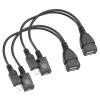QUARKZMAN Micro USB to USB Female Adapter, Replacement OTG Cable with Power Supply, Black view 1