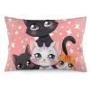 QSMGHKD Rectangular Pillow Covers, 30 x 50 cm, Cartoon Cat Print, Super Soft Plush view 1