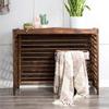 Rustic Wooden Outdoor Air Conditioner Cover and Privacy Screen, 110 x 50 view 1