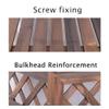 Rustic Wooden Outdoor Air Conditioner Cover and Privacy Screen, 110 x 50 view 3