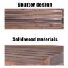 Rustic Wooden Outdoor Air Conditioner Cover and Privacy Screen, 110 x 50 view 4