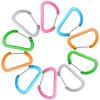 GGXZHT Small Carabiner Clips 5 cm, Aluminum, 10-Pack, 5 Colors view 1