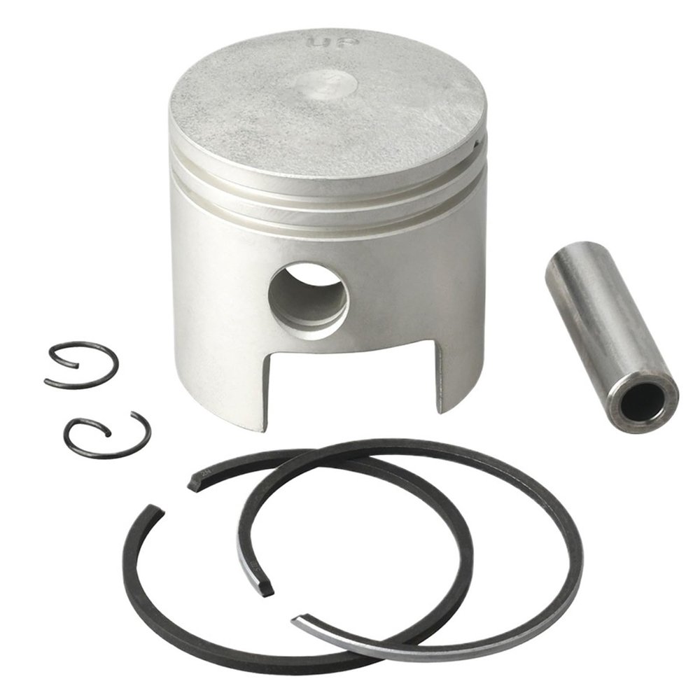FNWXGMFZ 677-11631-00 Standard Piston Set for 2-Stroke 5/8 HP Outboard Motor, 50 mm