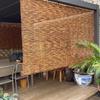 WZDXFNLD Bamboo Roller Blind, 30–160 cm, Retro Reed Shade, Outdoor Weather-Resistant, with Side Pull (W65 x H200 cm) view 3