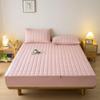 TYYUETY Wraparound Mattress Cover with Zipper, Moisture-Resistant Protector for Innerspring Mattresses, Pink, 80 x 180 + 20 cm view 1