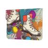 Leather Laptop Sleeve, 13-Inch, Retro Colorful Roller Skate Print view 2