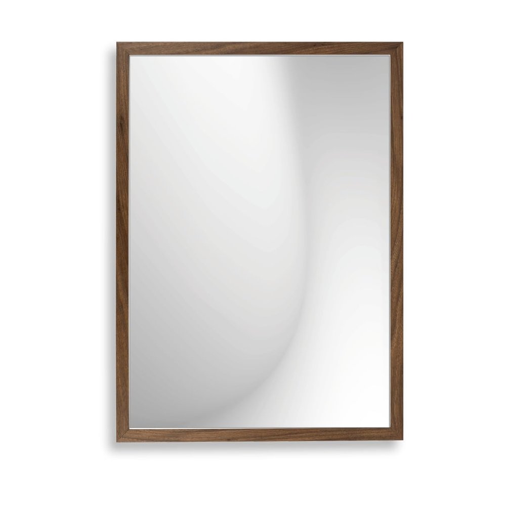 Infantasie Claudia Wall Mirror with Frame, Made to Measure, 40 x 95 cm, Walnut