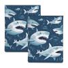 Slim Leather Laptop Sleeve with Shark Print for 13-inch Laptops view 3